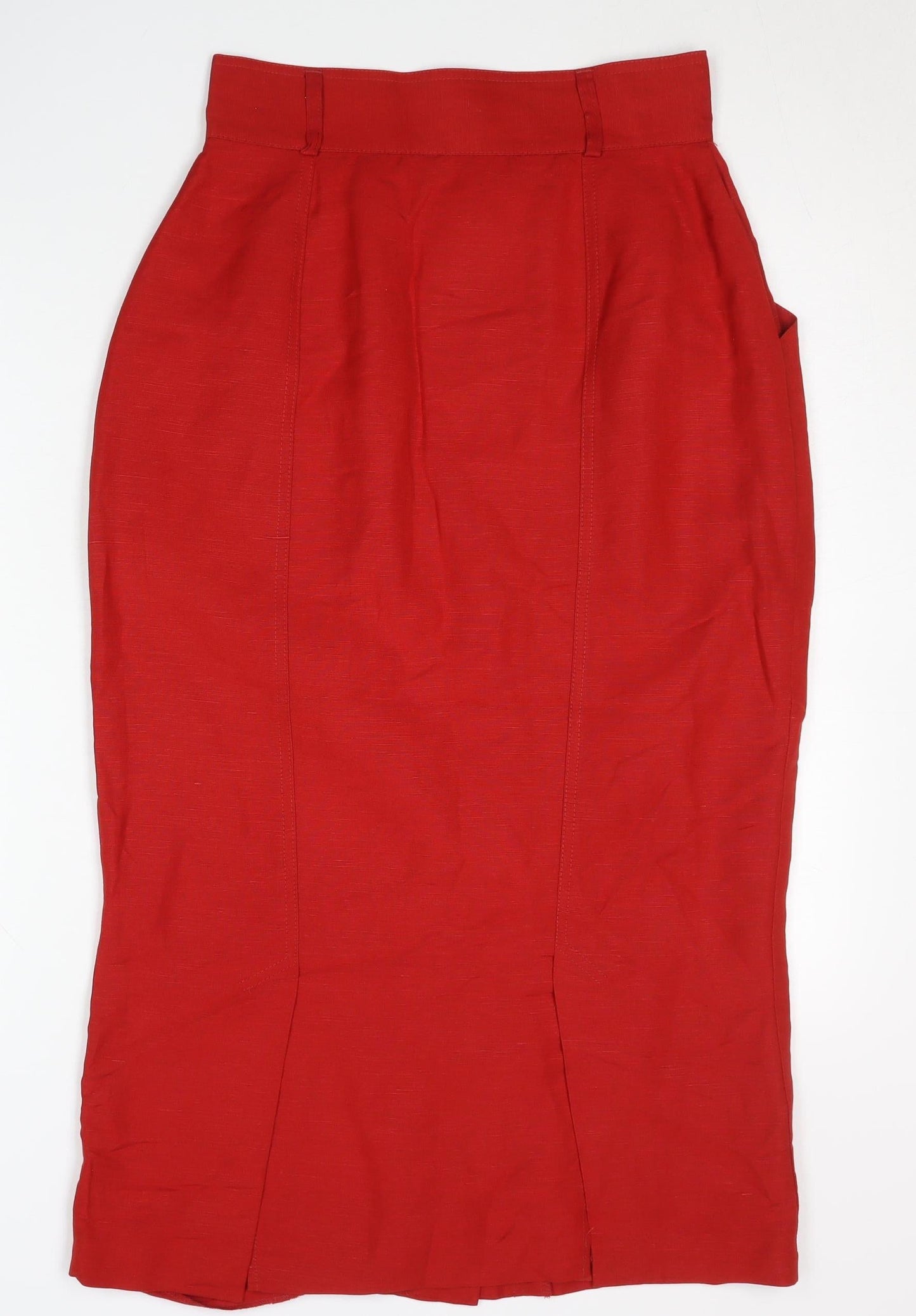 Alexon Women's Red Midi Pencil Skirt Size 12