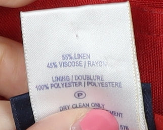 Alexon Women's Red Midi Pencil Skirt Size 12