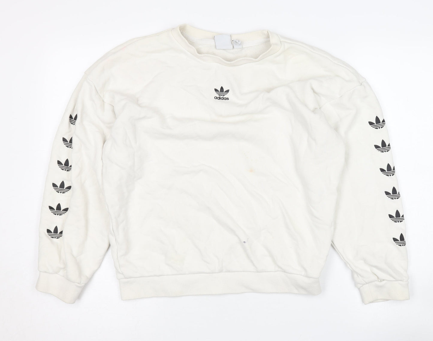 Adidas Women's White Pullover Sweatshirt Size 6