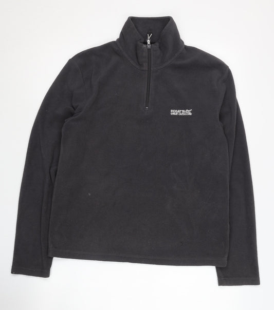 Regatta Men's Black Pullover Fleece Sweatshirt S