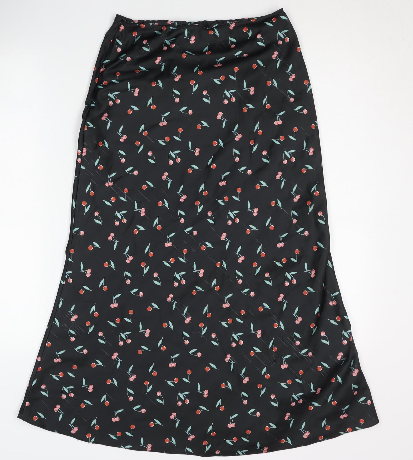 ASOS Women's Black Floral Midi Pencil Skirt Size S