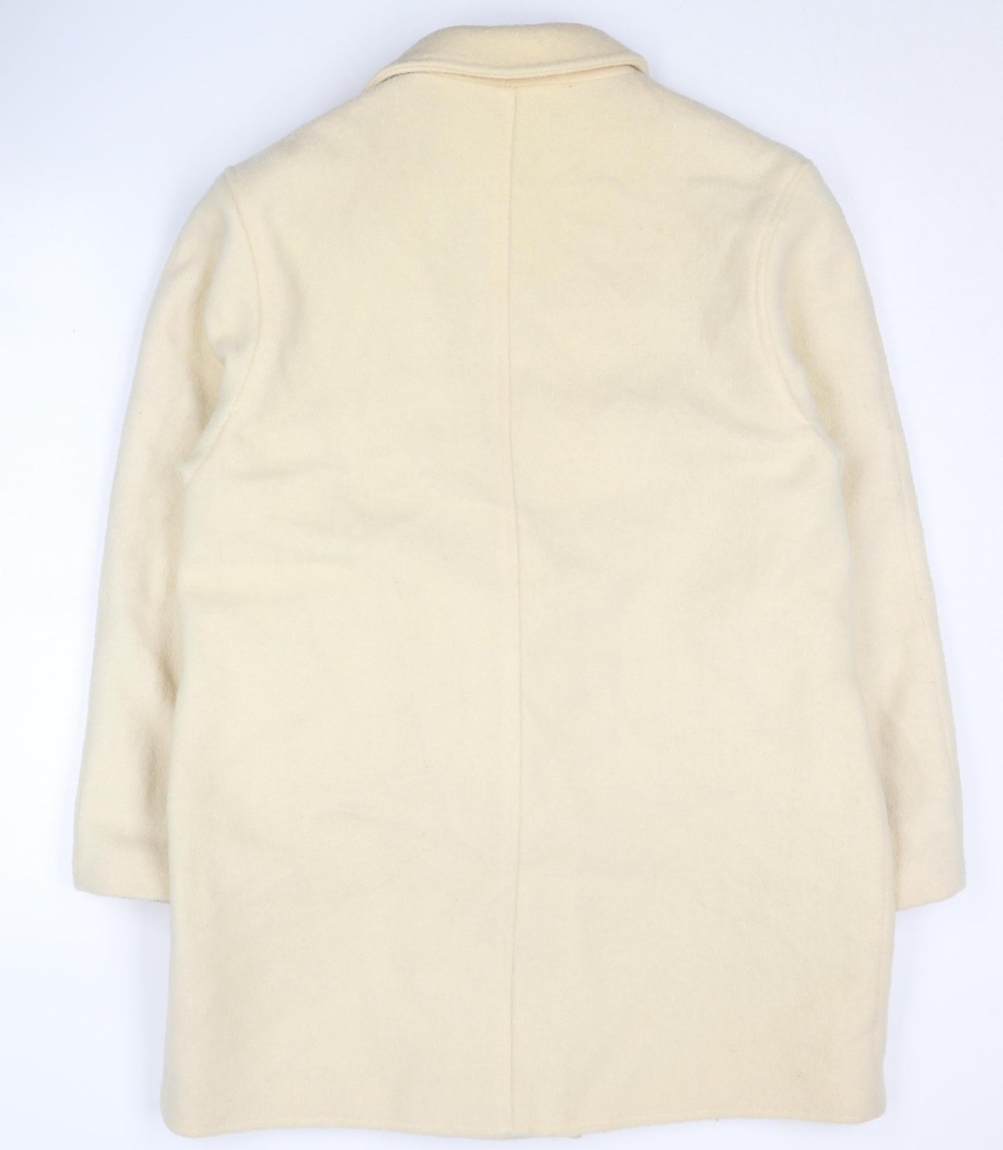 Irving Diamond Women's Beige Wool Overcoat Size 14