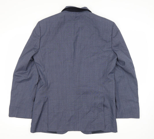 Guabello Men's Regular Blue Blazer Jacket 40R