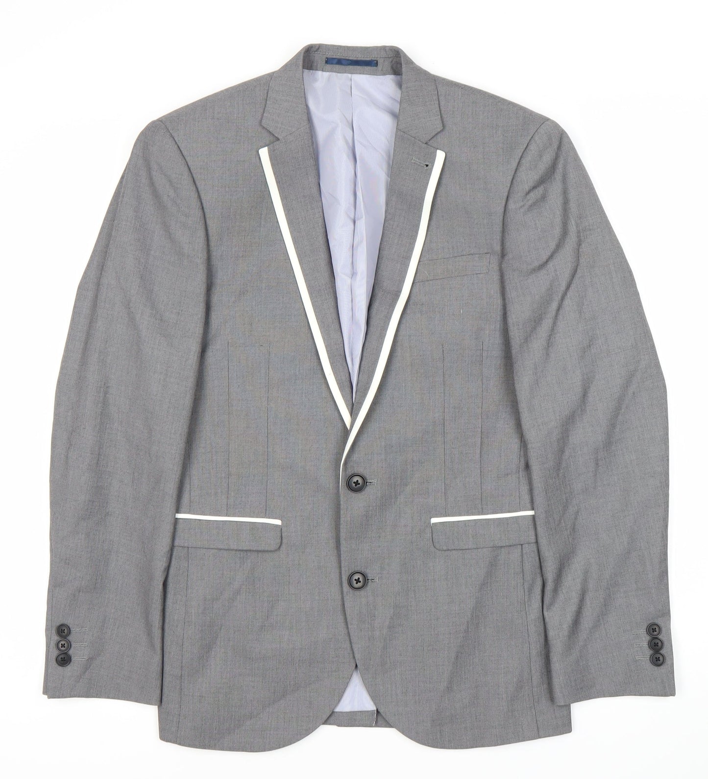 Next Men's Grey Suit Jacket, 36S, Formal