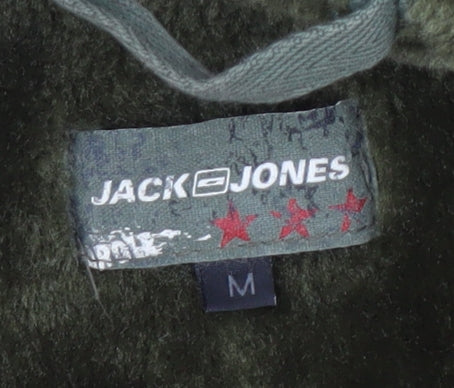 Jack & Jones Men's Green Military Jacket Size M