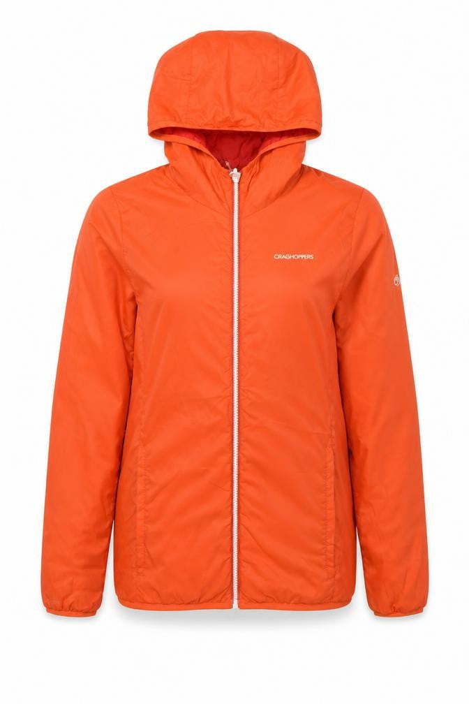 Womens UK Size 8 Regular Craghoppers Orange Polyester Jacket