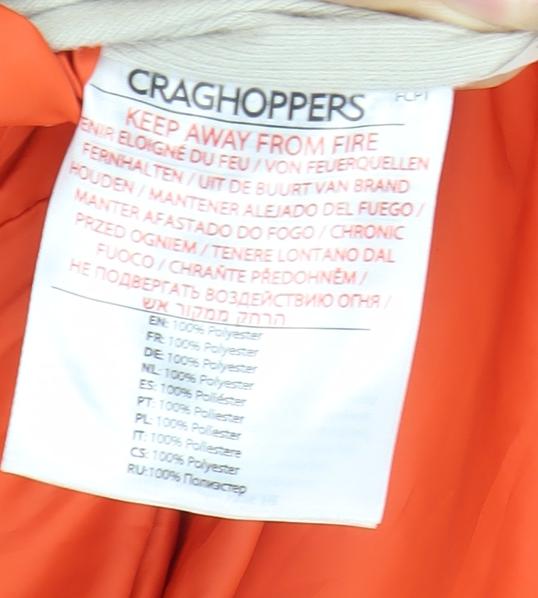 Craghoppers Women's Orange Puffer Jacket Size 8