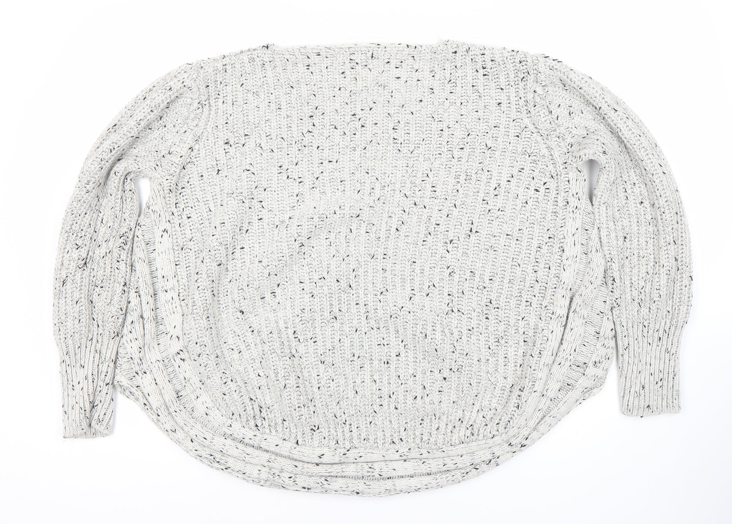 Quiz Women's White Knit Pullover Jumper, Size 16