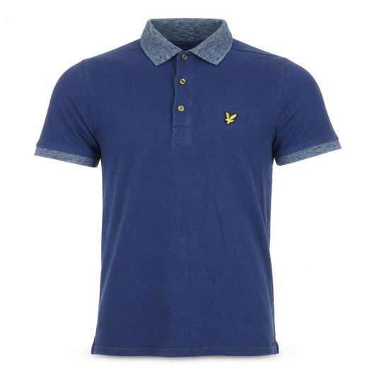 Lyle & Scott Men's Blue Polo Shirt S Logo Accent