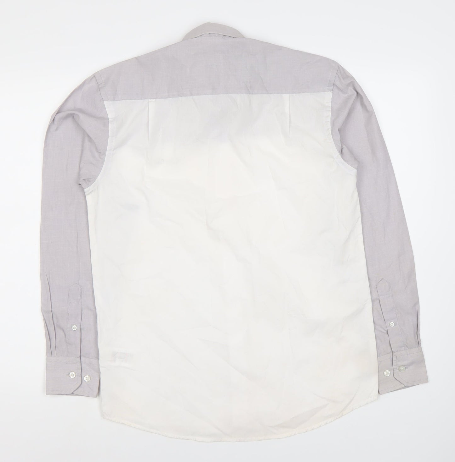 Pierre Cardin Men's Grey S Regular Fit Dress Shirt