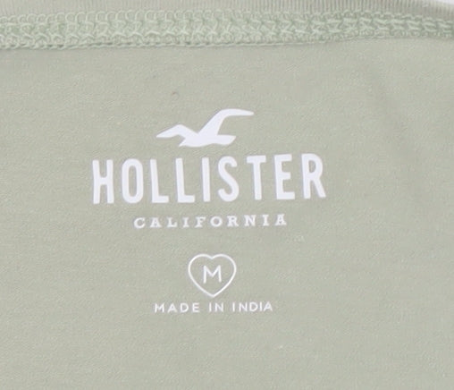 Hollister Women's Green Camisole Lace Tank Top M