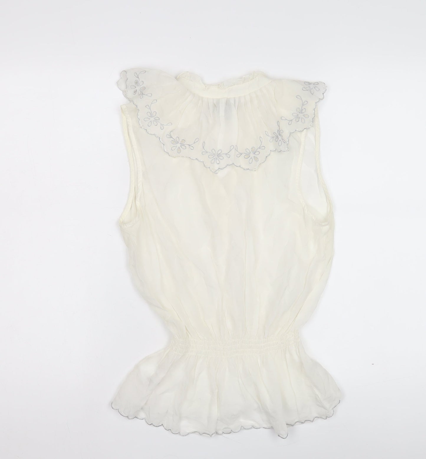 River Island Women's White Tunic Blouse Size 12