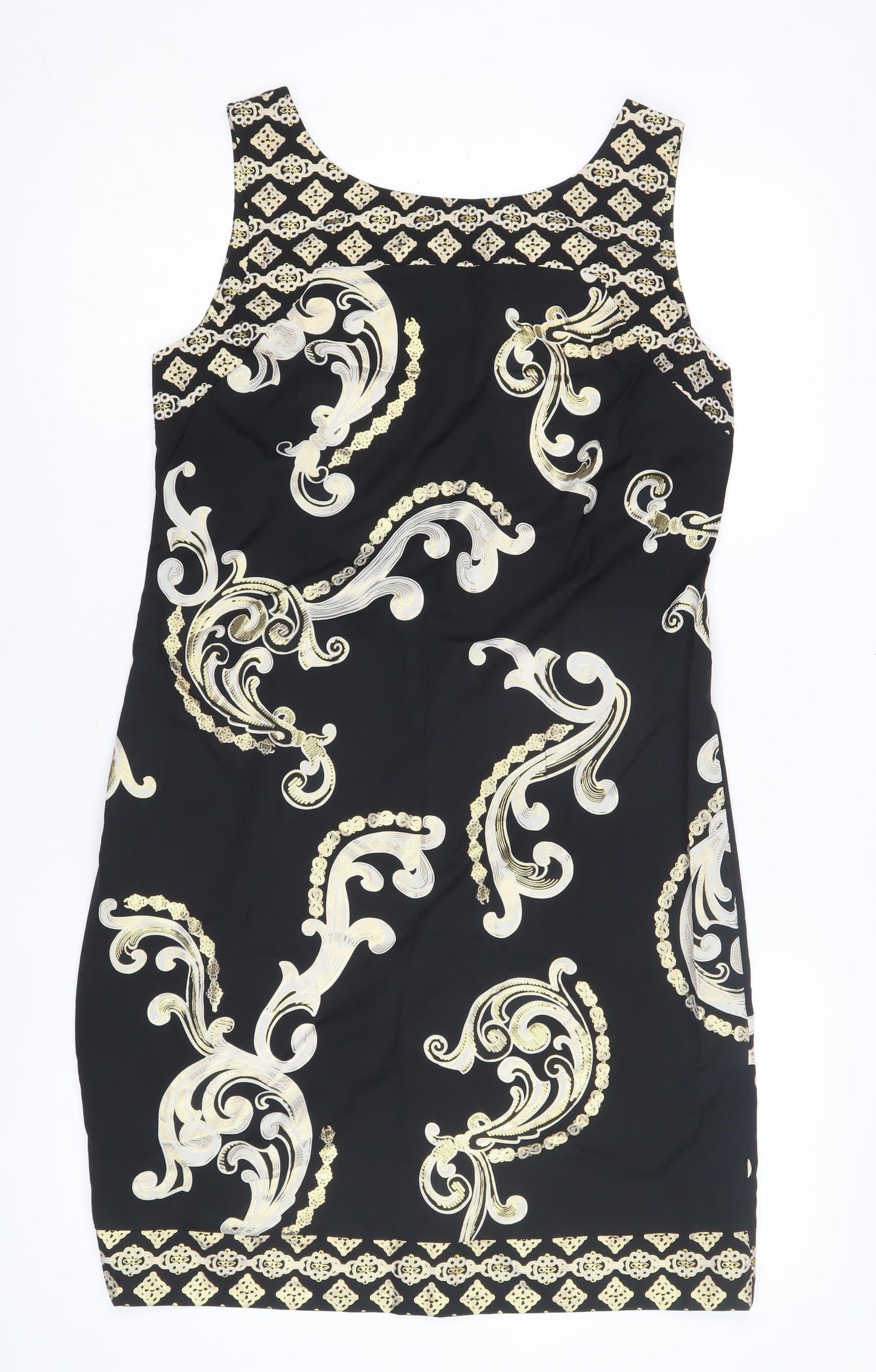 Wallis Women's Black Sheath Dress, Size 12, Elegant Partywear