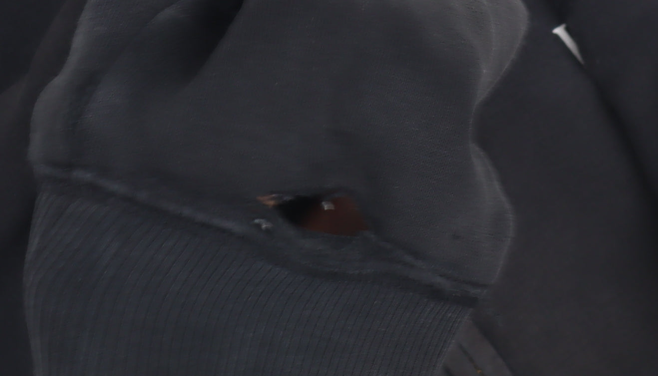 Jack Wills Men's Black Full Zip Hoodie with Logo