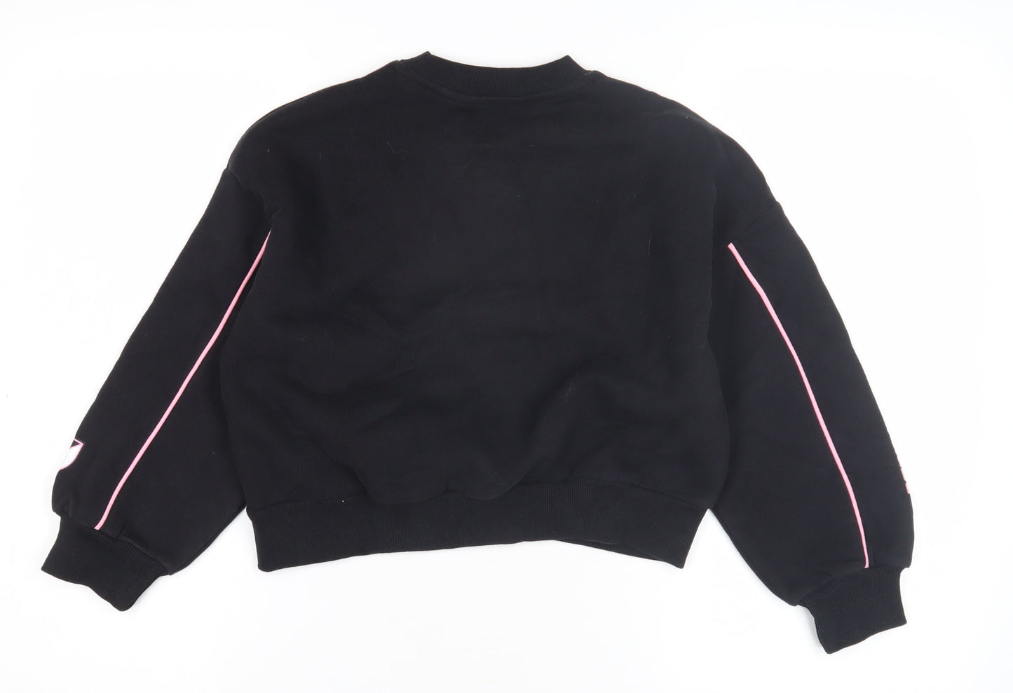MLS Girls Black Pullover Sweatshirt 8-9 Years Graphic Print