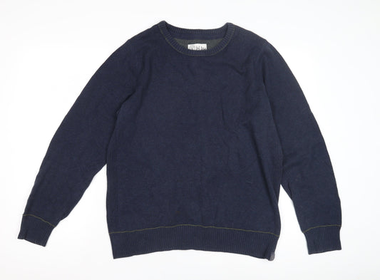 Fat Face Men's Blue Pullover Jumper, Medium
