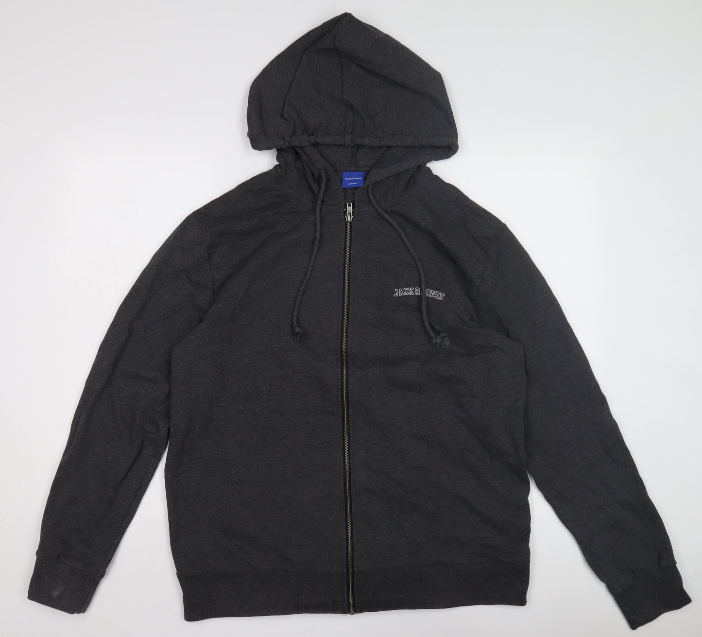 Jack & Jones Men's Black Hoodie XL Full Zip