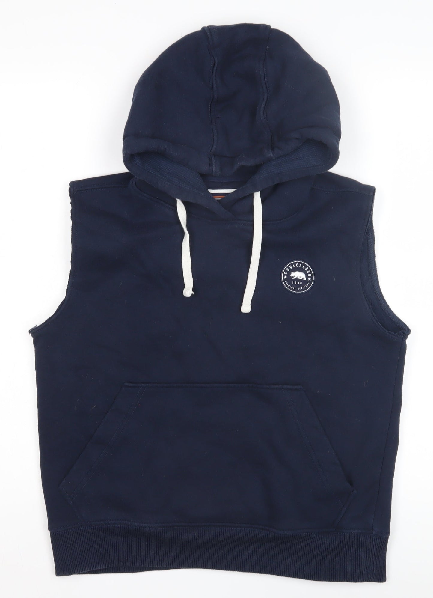 SoulCal & Co Womens Blue Vest Hoodie Size 10