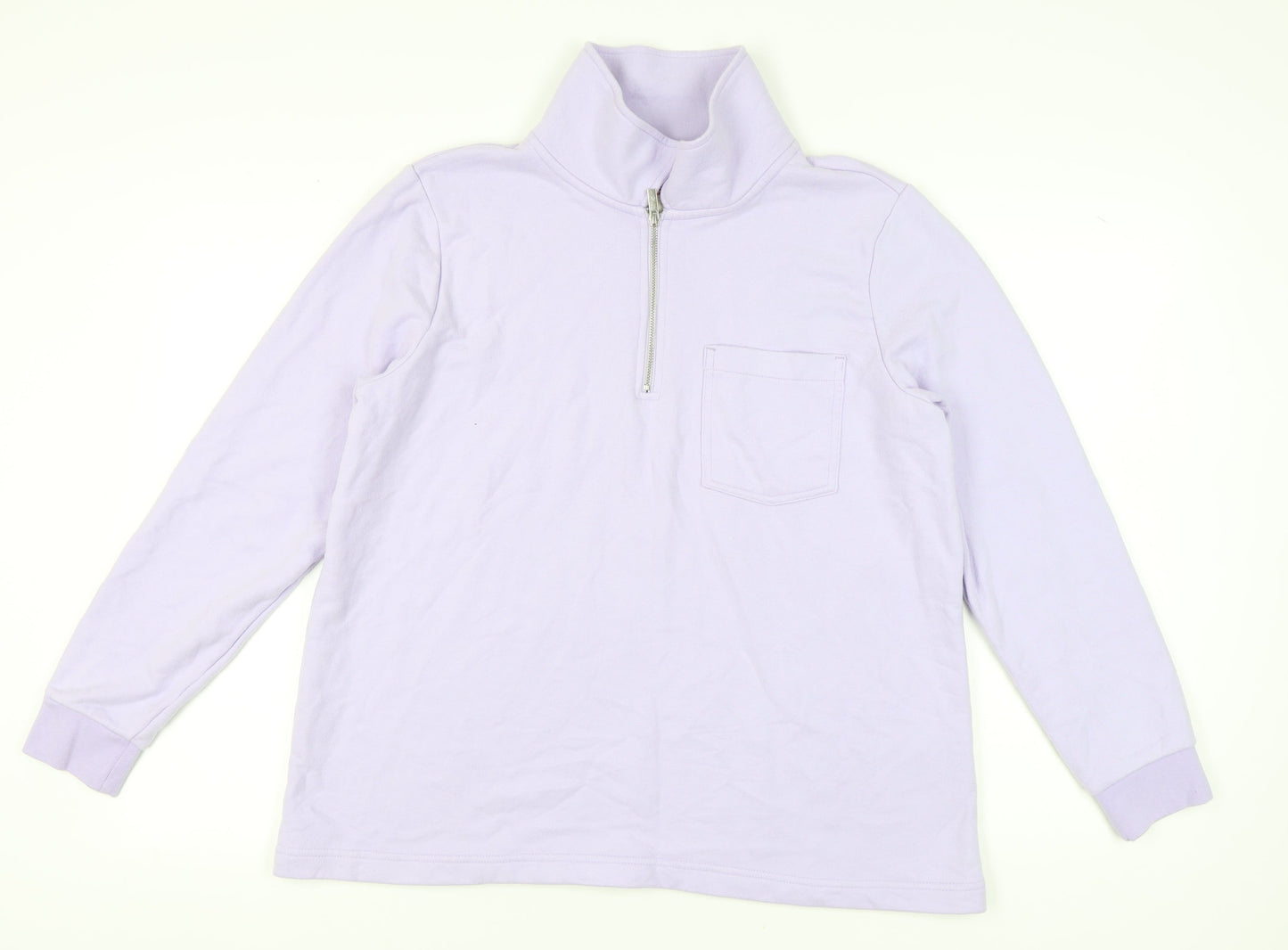 Lands' End Women's Purple XL Pullover Sweatshirt