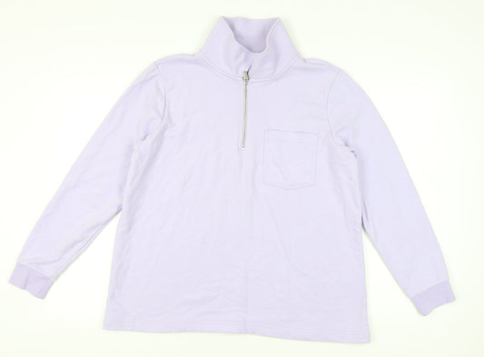 Lands' End Women's Purple XL Pullover Sweatshirt