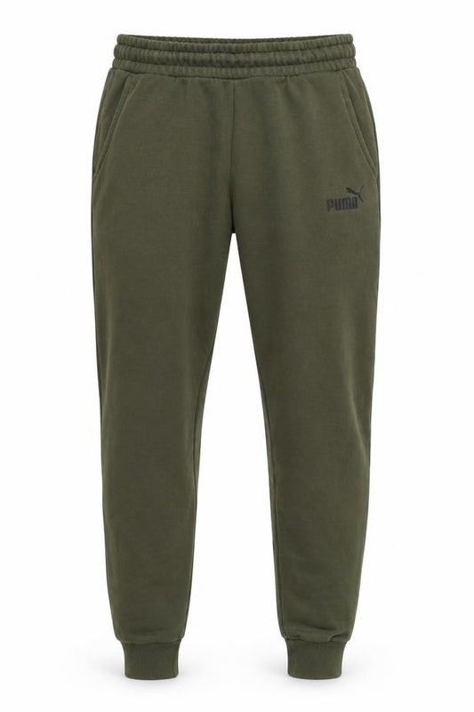 Puma Men's Green Jogger Trousers, M, for Gym & Casual