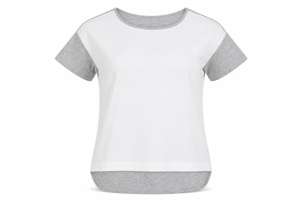 Womens UK Size XS French Connection Grey Viscose Blend T-Shirt