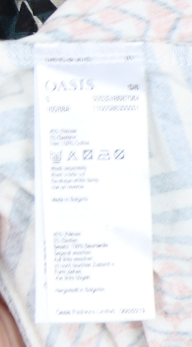 Oasis Women's Multicoloured Geometric S Blouse