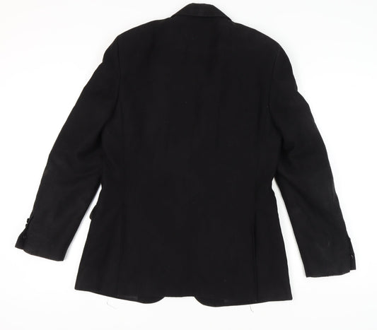 Zara Man Black Blazer Size UK 40 Single-Breasted