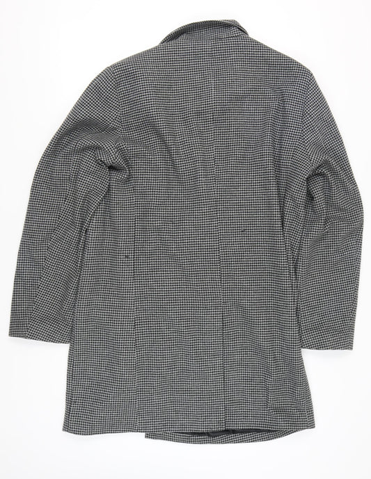 Livergy Men's Grey Houndstooth Overcoat XL