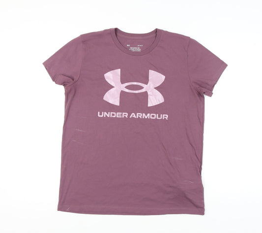 Under Armour Purple Unisex T-Shirt L - Casual, Sporty Style