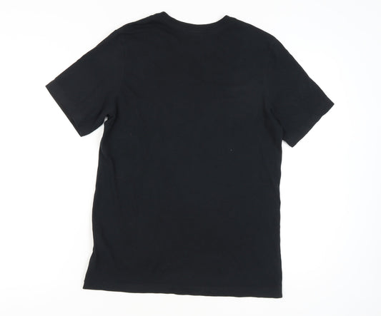 Jordan Men's Black Graphic T-Shirt, Medium