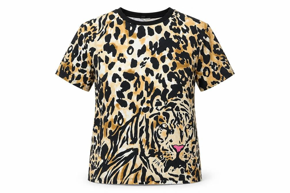 ASOS Women’s Multicoloured Animal Print T-Shirt UK 8