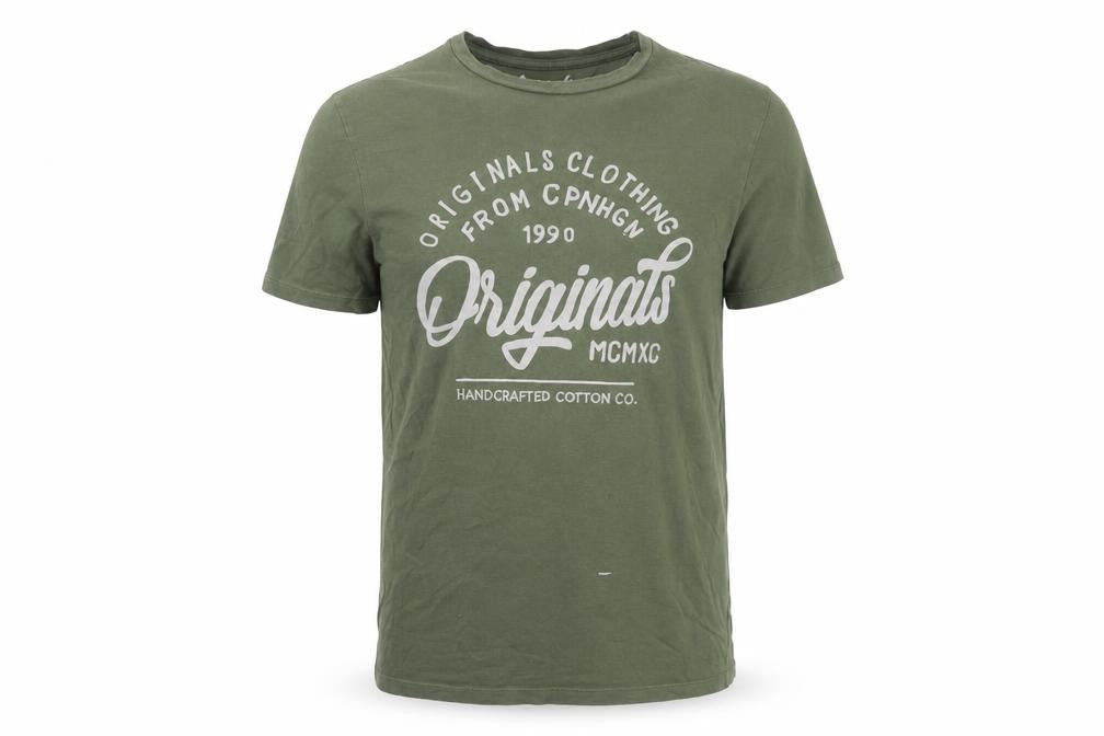 Mens UK Size M JACK & JONES Green  Cotton T-Shirt