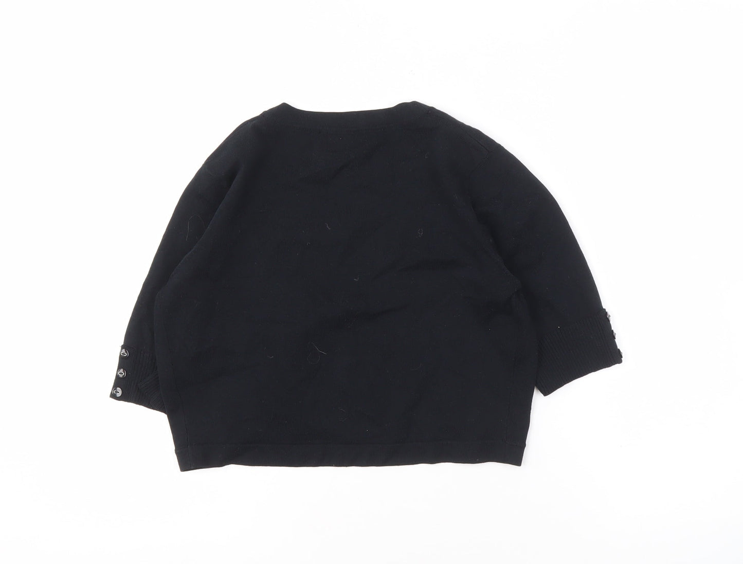 M&Co Women's Black Cardigan XS Open Style