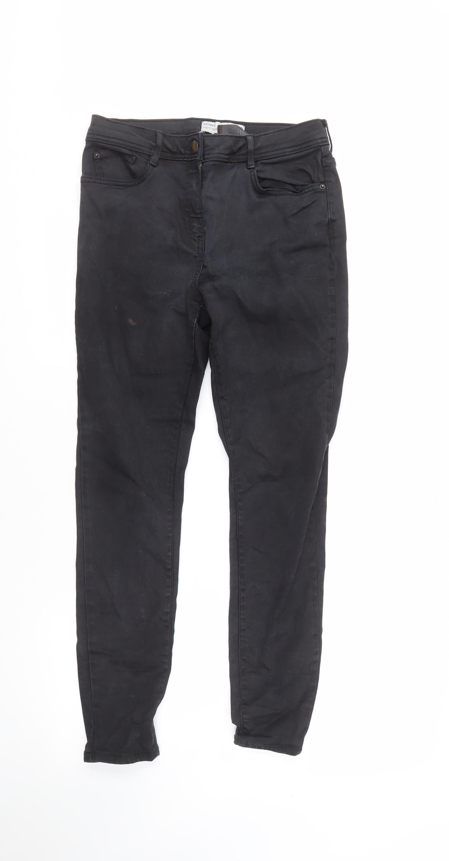Women's Black Skinny Jeans Size 12 Regular Fit
