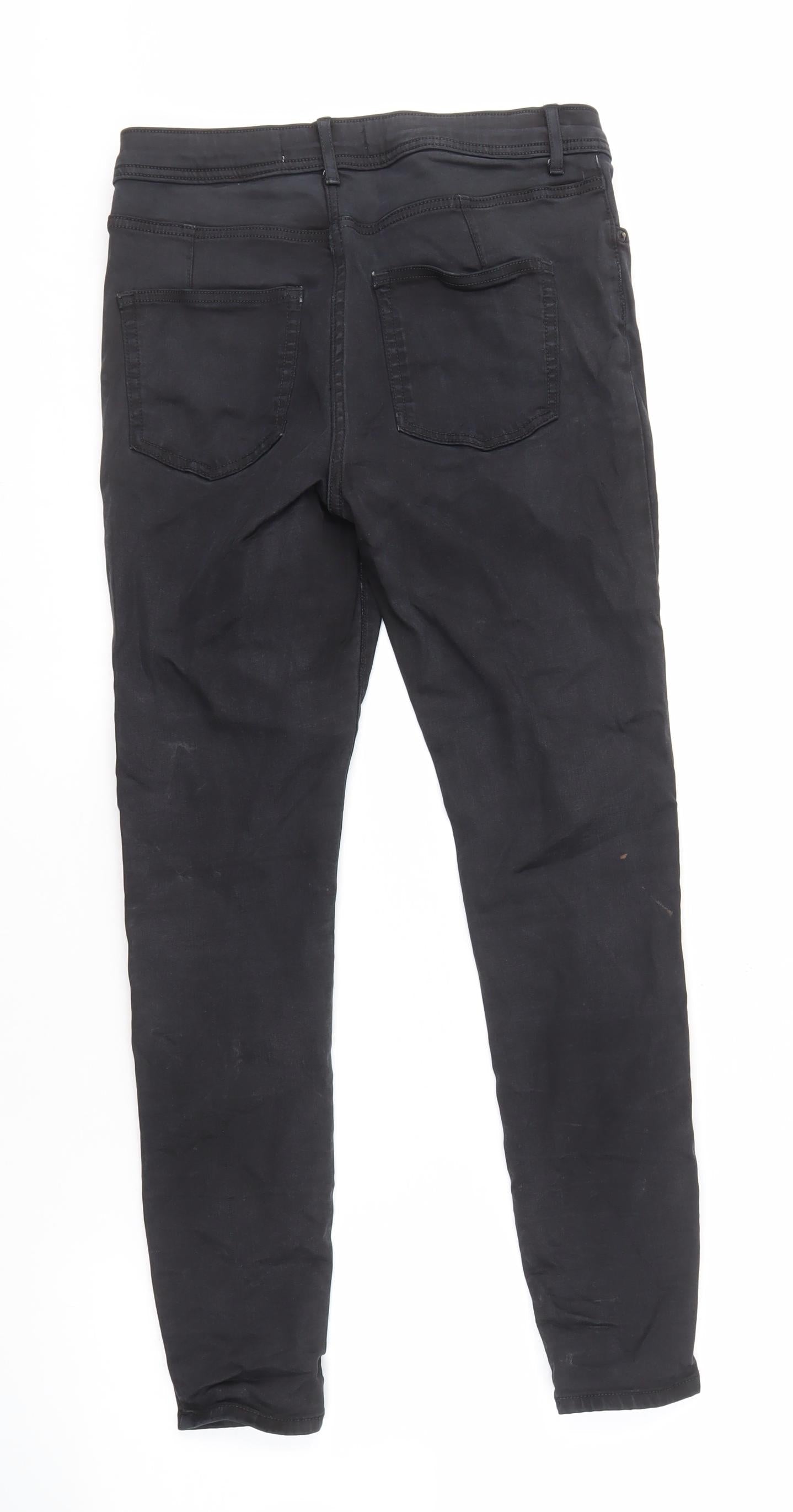 Women's Black Skinny Jeans Size 12 Regular Fit
