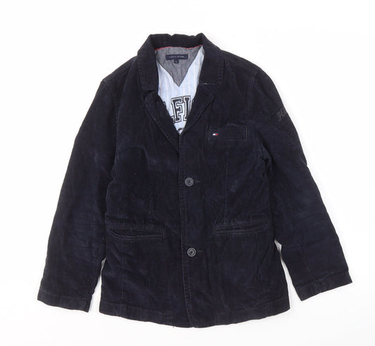 Tommy Hilfiger Women's Blue Blazer, Size 10, Corduroy Style