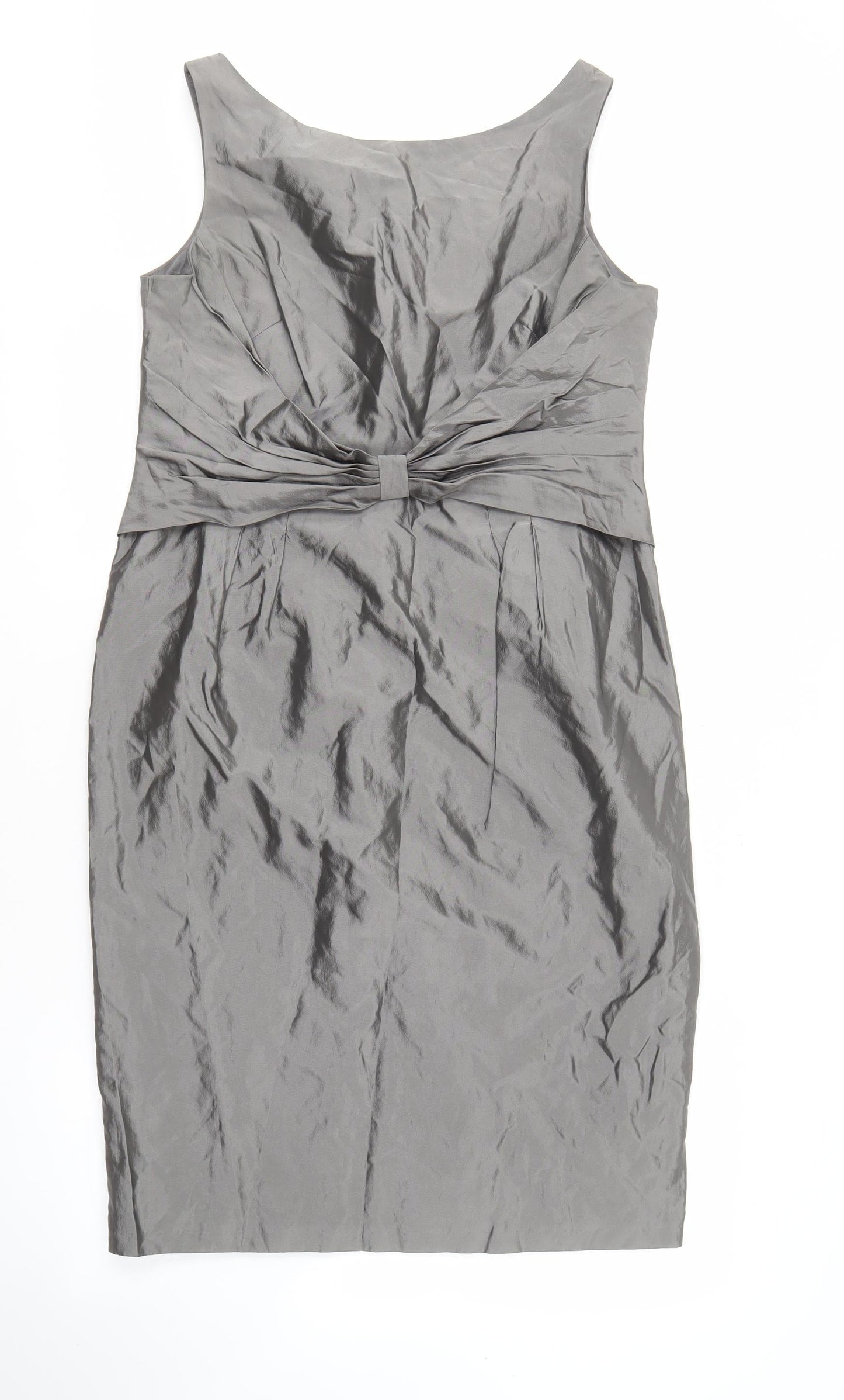 Minuet Women’s Grey Sheath Dress Size 14 Sleeveless