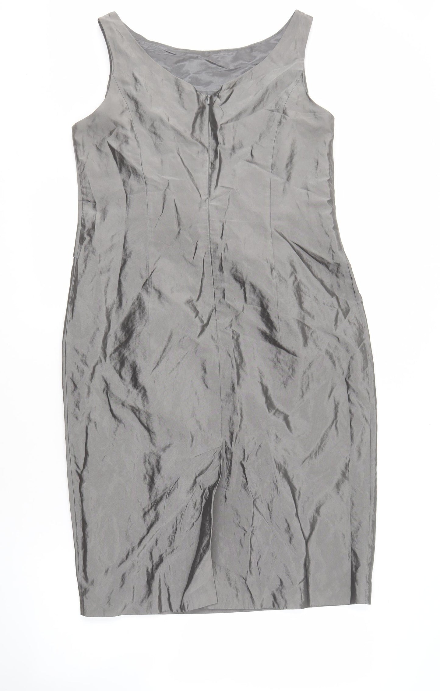 Minuet Women’s Grey Sheath Dress Size 14 Sleeveless