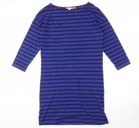 Boden Women's Blue Striped Shift Dress Size 10