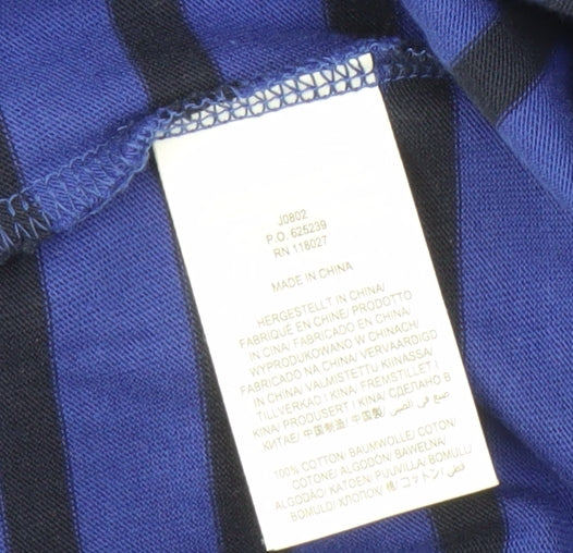 Boden Women's Blue Striped Shift Dress Size 10
