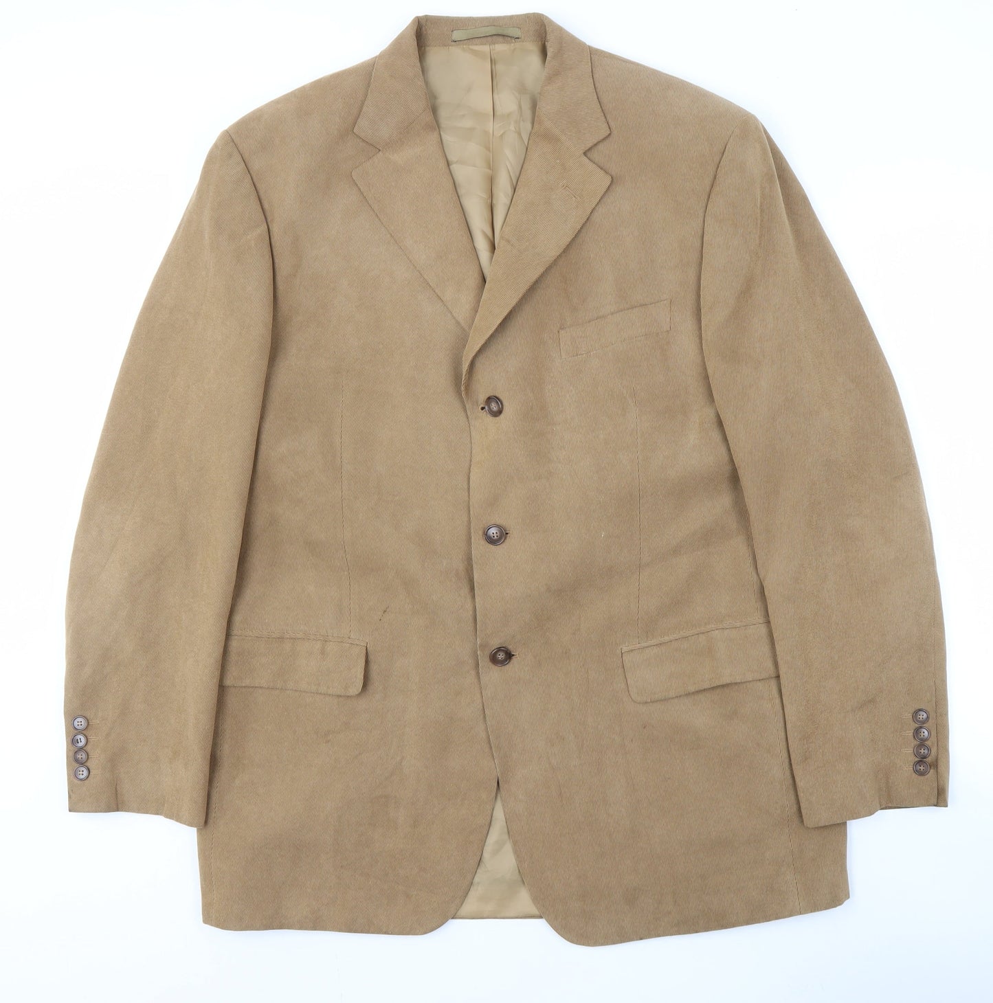 Marks and Spencer Men's Brown Blazer, Size 42, Long
