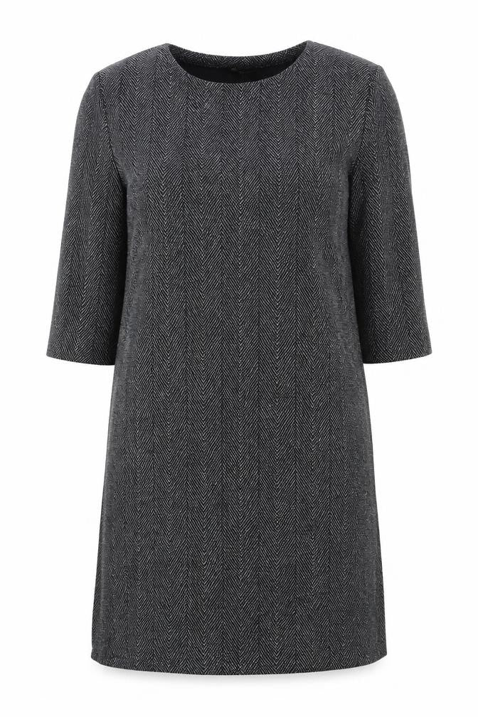 Monki Women's Black Herringbone Dress, Size M