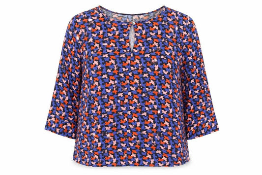 Womens UK Size 16 Crew Clothing Company Multicoloured Viscose Blouse