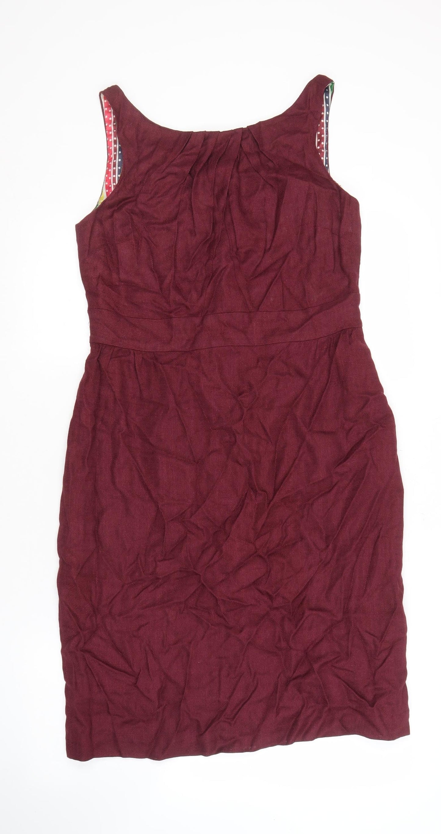 Boden Women’s Red Shift Dress Size 12, Sleeveless