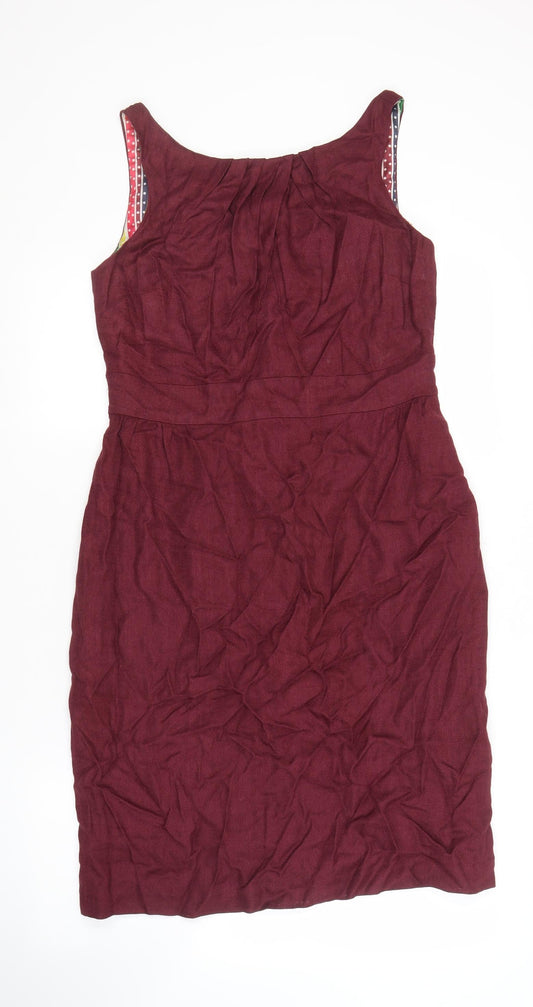 Boden Women’s Red Shift Dress Size 12, Sleeveless