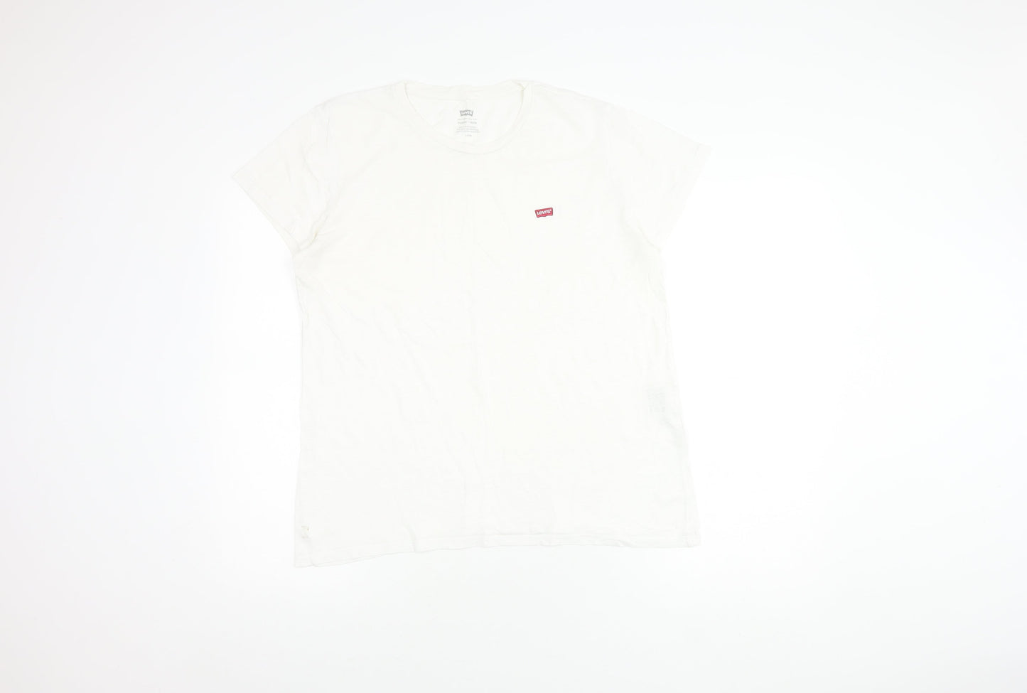 Levi's Unisex White T-Shirt L Classic Crew Neck