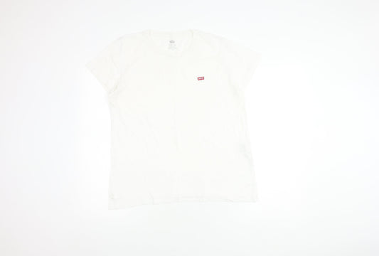 Levi's Unisex White T-Shirt L Classic Crew Neck