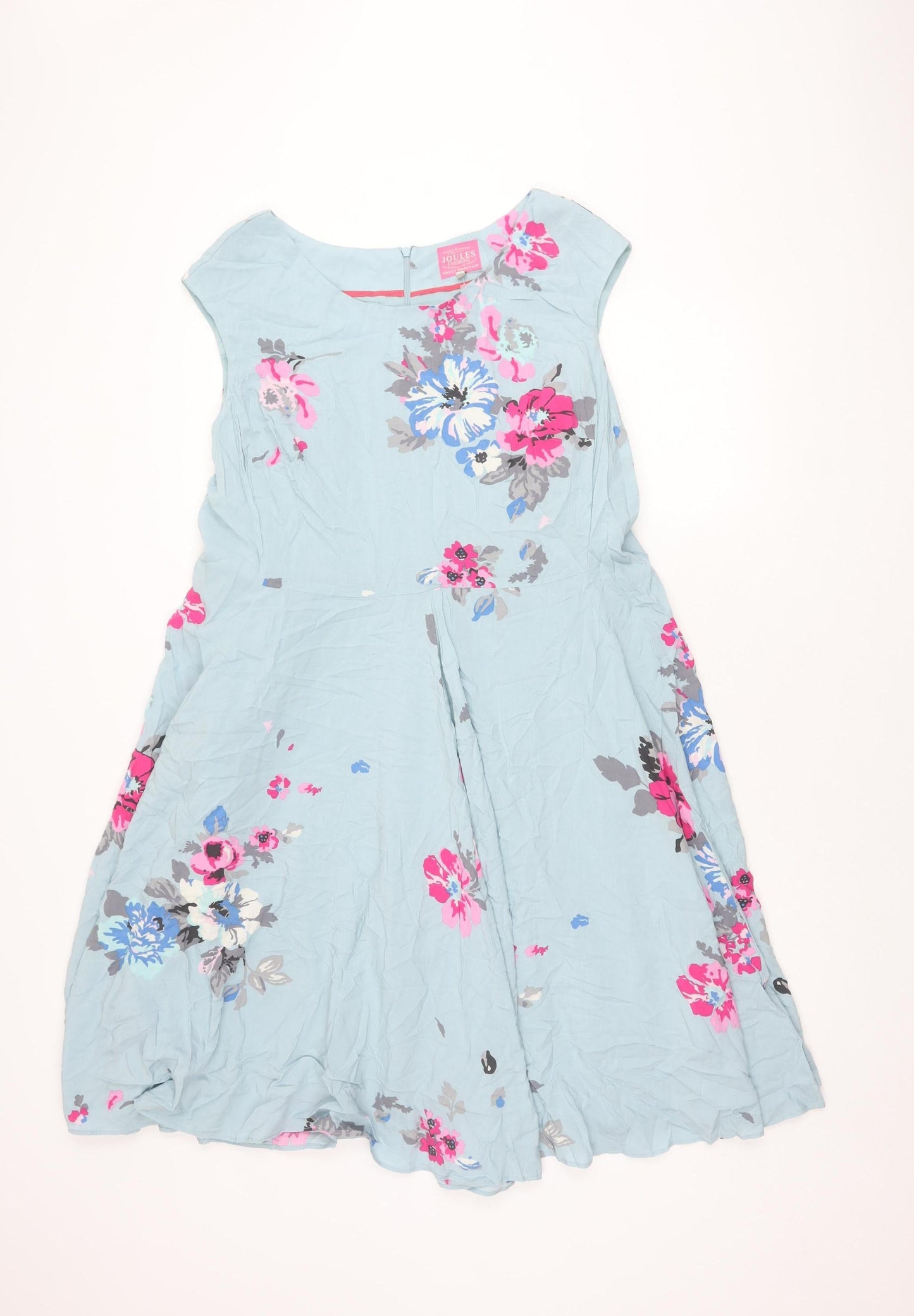 Joules Women's Multicoloured Floral Dress Size 16