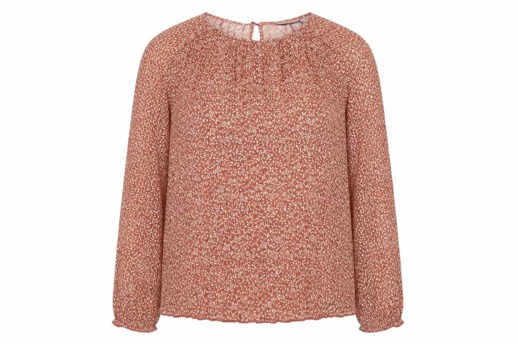 Marks and Spencer Women's Red Floral Blouse Size 10